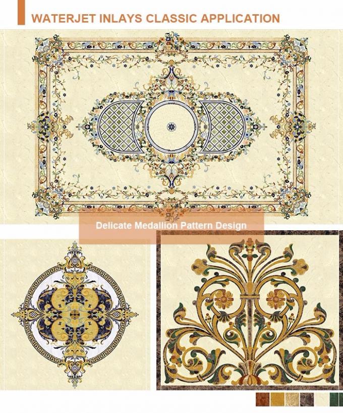 طرح های طبقه داخلی Chateau طرح های مدال طلای مستطیلی سنگ مرمر را طراحی می کنند