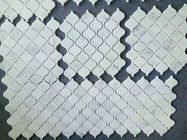 فانوس سفید سنگ مرمر موزاییک کاشی Suit دکوراسیون داخلی دیوار 305 X 305mm اندازه